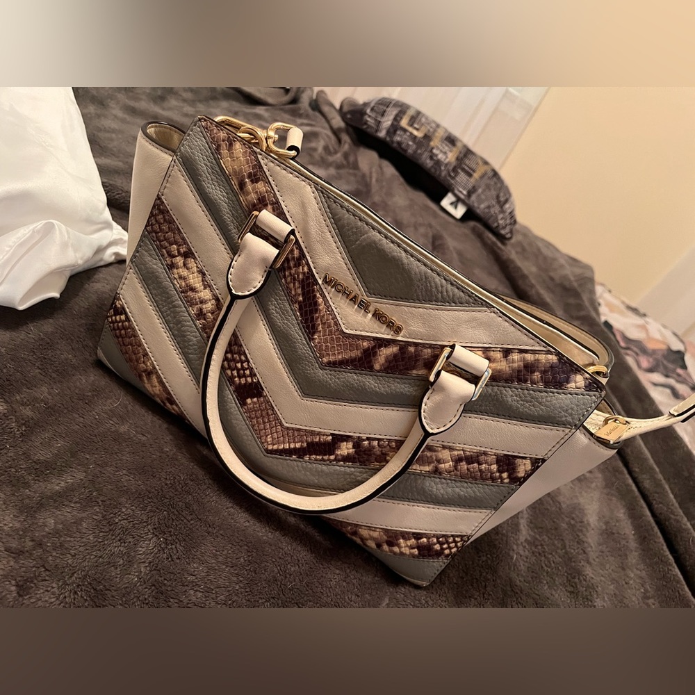 Mk snake skin purse